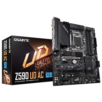 Product image of Gigabyte Z590 UD AC LGA1200 ATX Desktop Motherboard - Click for product page of Gigabyte Z590 UD AC LGA1200 ATX Desktop Motherboard