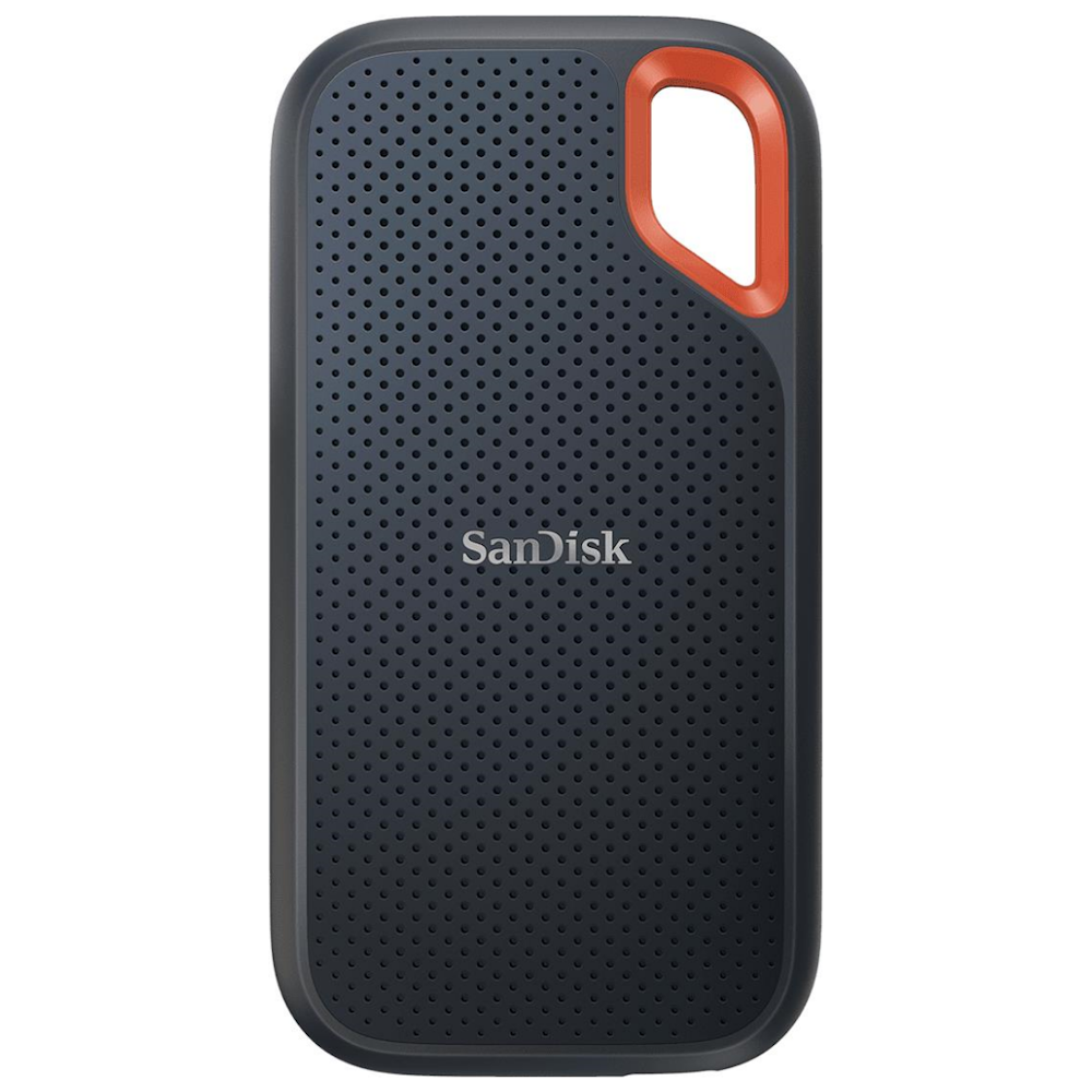 A large main feature product image of SanDisk Extreme Portable 500GB SSD USB3.2 and Type-C