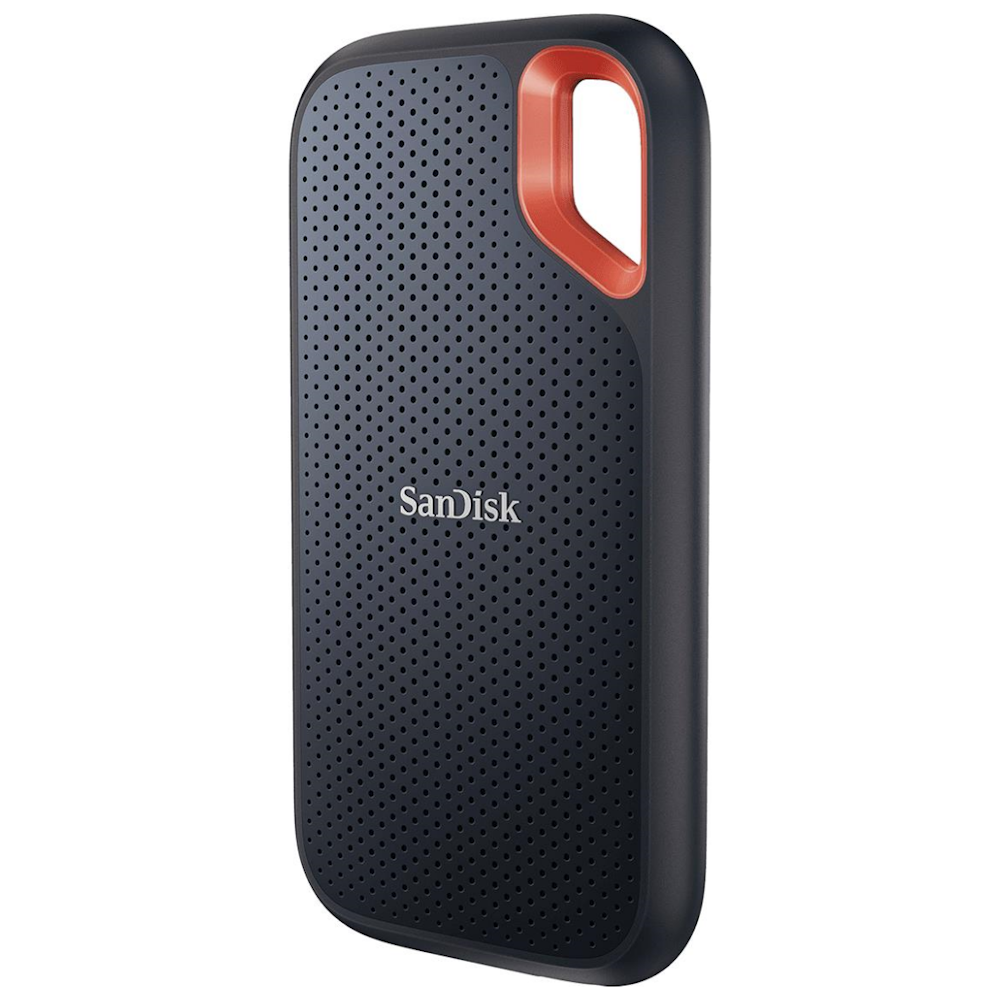 A large main feature product image of SanDisk Extreme Portable 1TB SSD USB3.2 and Type-C
