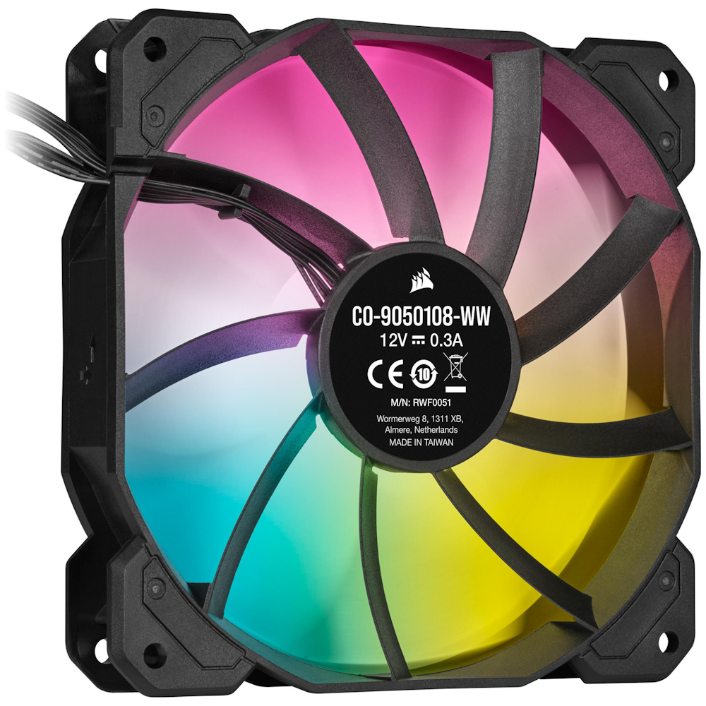 pic Corsair 120Mm Airguide Rgb Fans corsair sp120 rgb elite 120mm pwm fan black