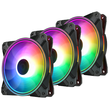 Product image of DeepCool CF120 Plus A-RGB 120mm Fans - 3 Pack - Click for product page of DeepCool CF120 Plus A-RGB 120mm Fans - 3 Pack