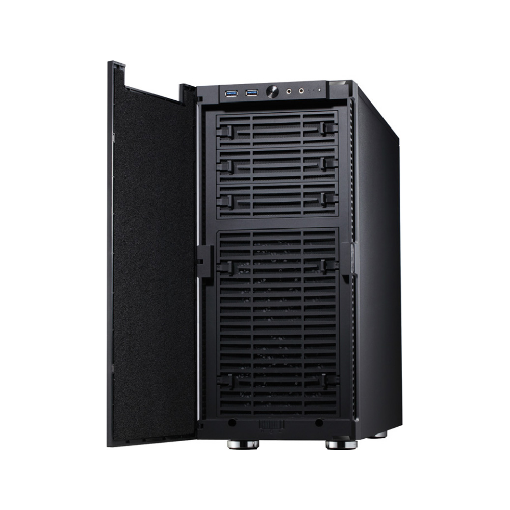 A large main feature product image of Jonsbo Quiet Angel QT01 Black ATX Case