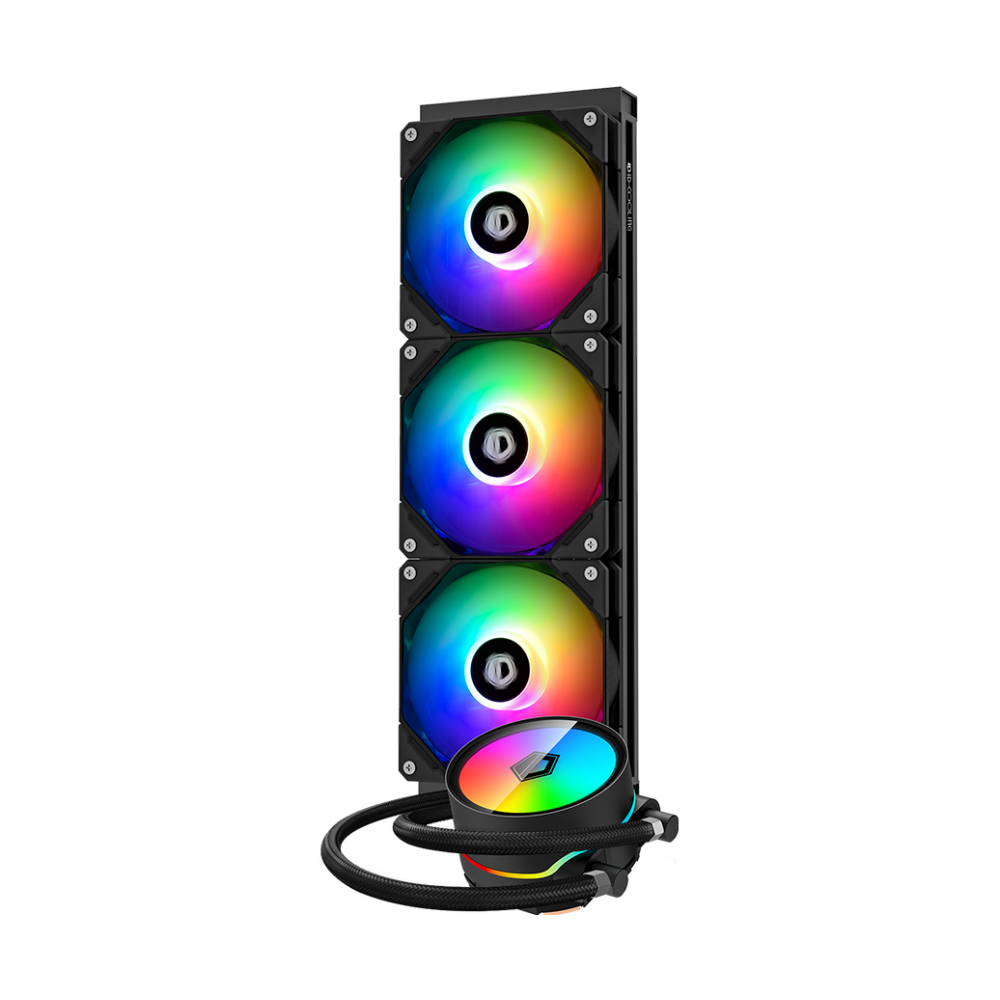 A large main feature product image of ID-COOLING ZoomFlow 360 XT 360mm ARGB AIO CPU Liquid Cooler