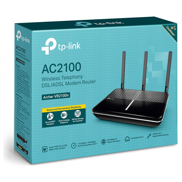 Buy Now | TP-LINK Archer VR2100v AC2100 Wireless MU-MIMO VDSL/ADSL ...