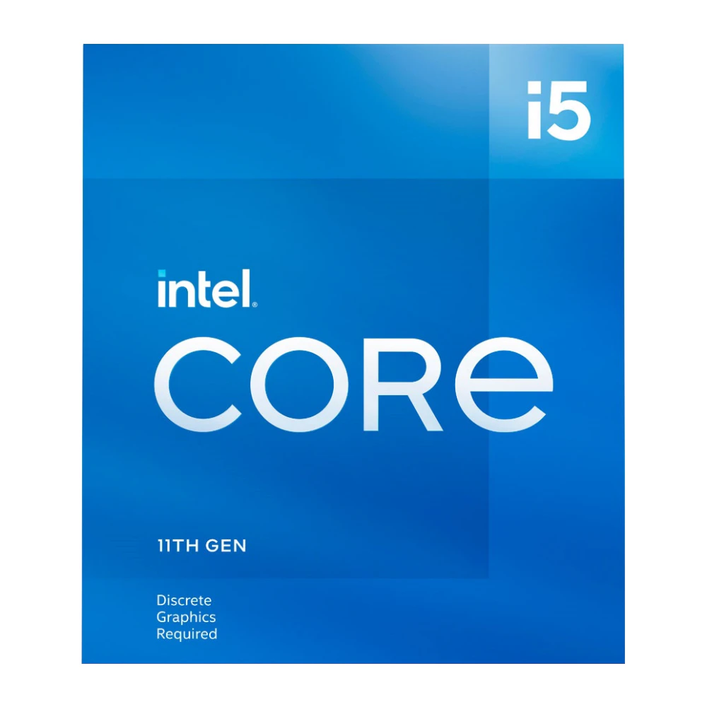 A large main feature product image of Intel Core i5 11400F Rocket Lake 6 Core 12 Thread Up To 4.4Ghz LGA1200 - No iGPU Retail Box