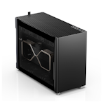 An image of Jonsplus Pure i100 Pro Black mITX Case w/Tempered Glass Side Panel