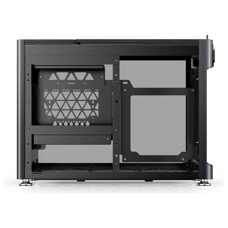 A large main feature product image of Jonsplus Pure i100 Pro 26L Compact Mini-ITX Case (Black)