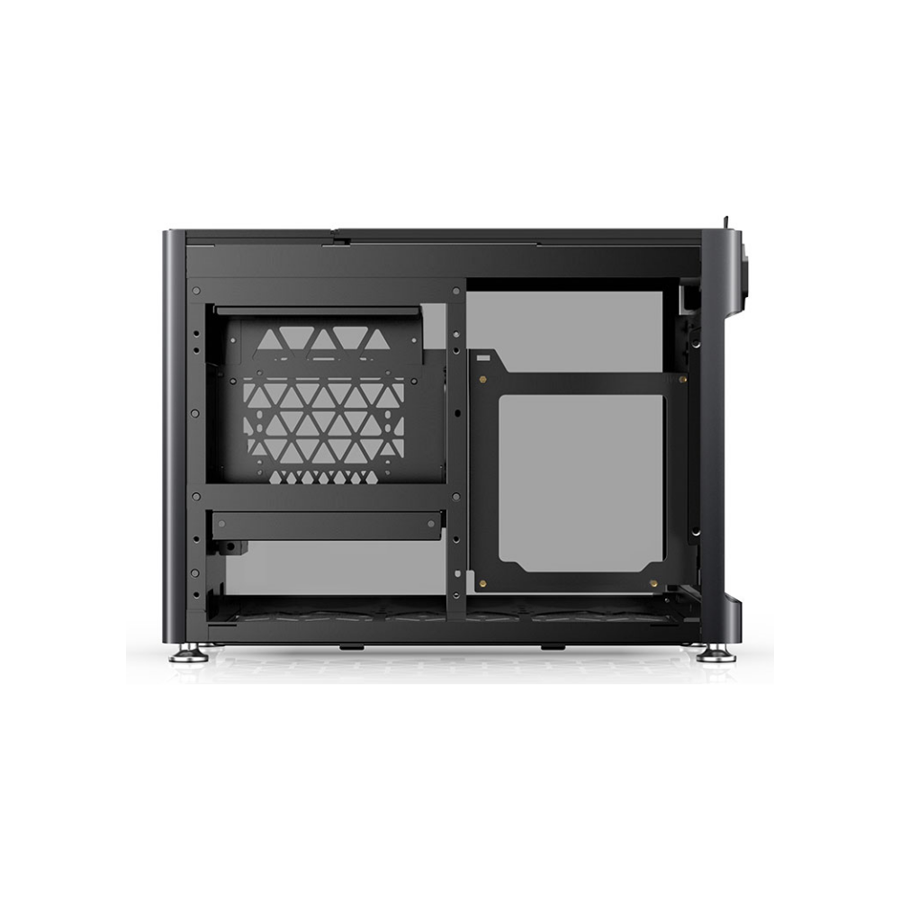 A large main feature product image of Jonsplus Pure i100 Pro 26L Compact Mini-ITX Case (Black)
