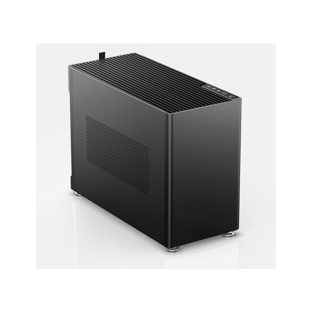 A large main feature product image of Jonsplus Pure i100 Pro 26L Compact Mini-ITX Case (Black)