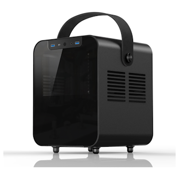 Product image of Jonsplus Pure BO 100 Black mITX Case w/Tempered Glass Window - Click for product page of Jonsplus Pure BO 100 Black mITX Case w/Tempered Glass Window