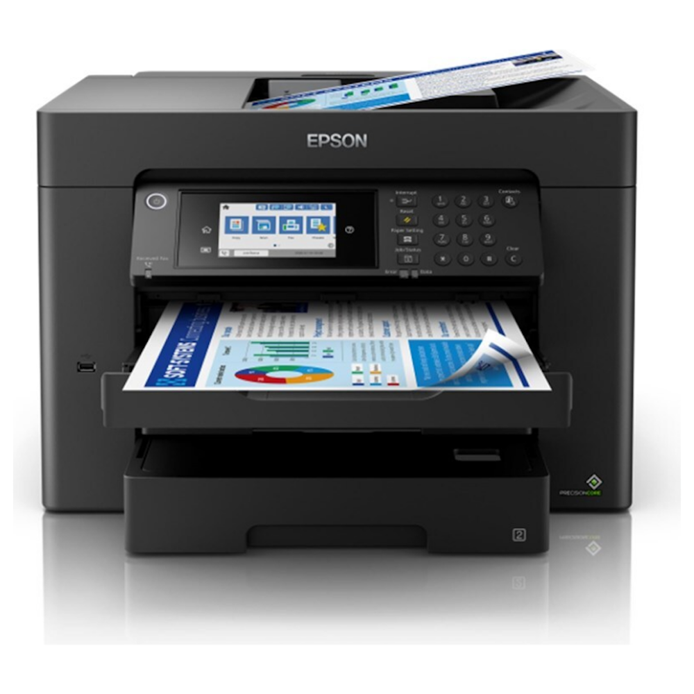 A large main feature product image of Epson WorkForce A3 WF-7845 Multifunction Wireless Printer