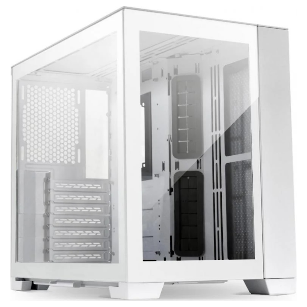 A large main feature product image of Lian Li O11 Dynamic Mini Mid Tower Case - Snow White