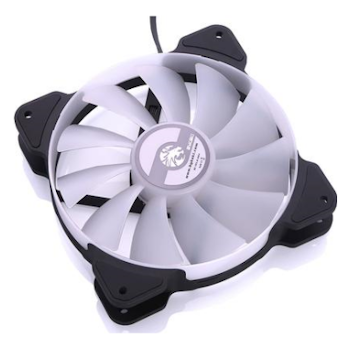 Product image of Bykski 120mm RGB PWM Black/White Cooling Fan - Click for product page of Bykski 120mm RGB PWM Black/White Cooling Fan