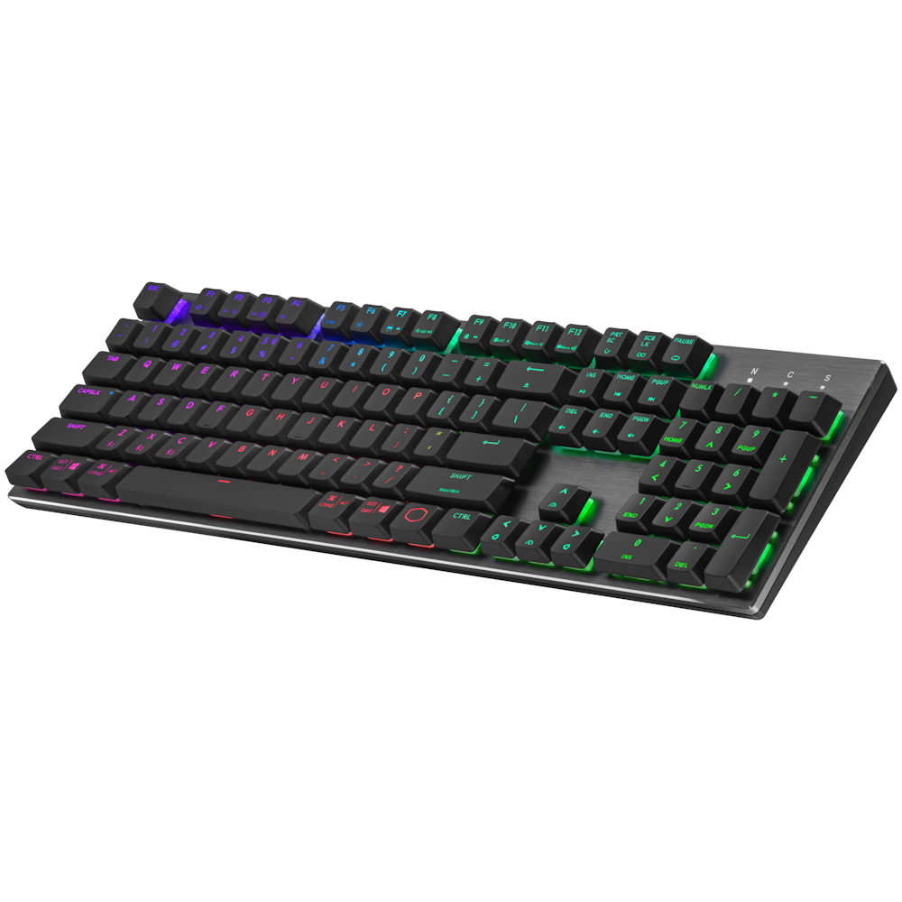 A large main feature product image of Cooler Master MasterKeys SK653 RGB Wireless Mechanical Keyboard (Low Profile Red Switch) 