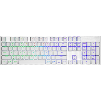 Product image of Cooler Master MasterKeys SK653 RGB Wireless Mechanical Keyboard White Edition (Low Profile Blue Switch)  - Click for product page of Cooler Master MasterKeys SK653 RGB Wireless Mechanical Keyboard White Edition (Low Profile Blue Switch) 