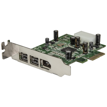 Product image of Startech 3 Port 2b 1a Low Profile 1394 PCI Express FireWire Card - Click for product page of Startech 3 Port 2b 1a Low Profile 1394 PCI Express FireWire Card