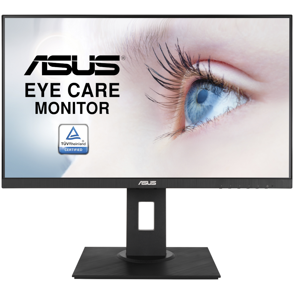A large main feature product image of ASUS VA24DQLB 23.8" FHD 75Hz IPS Monitor