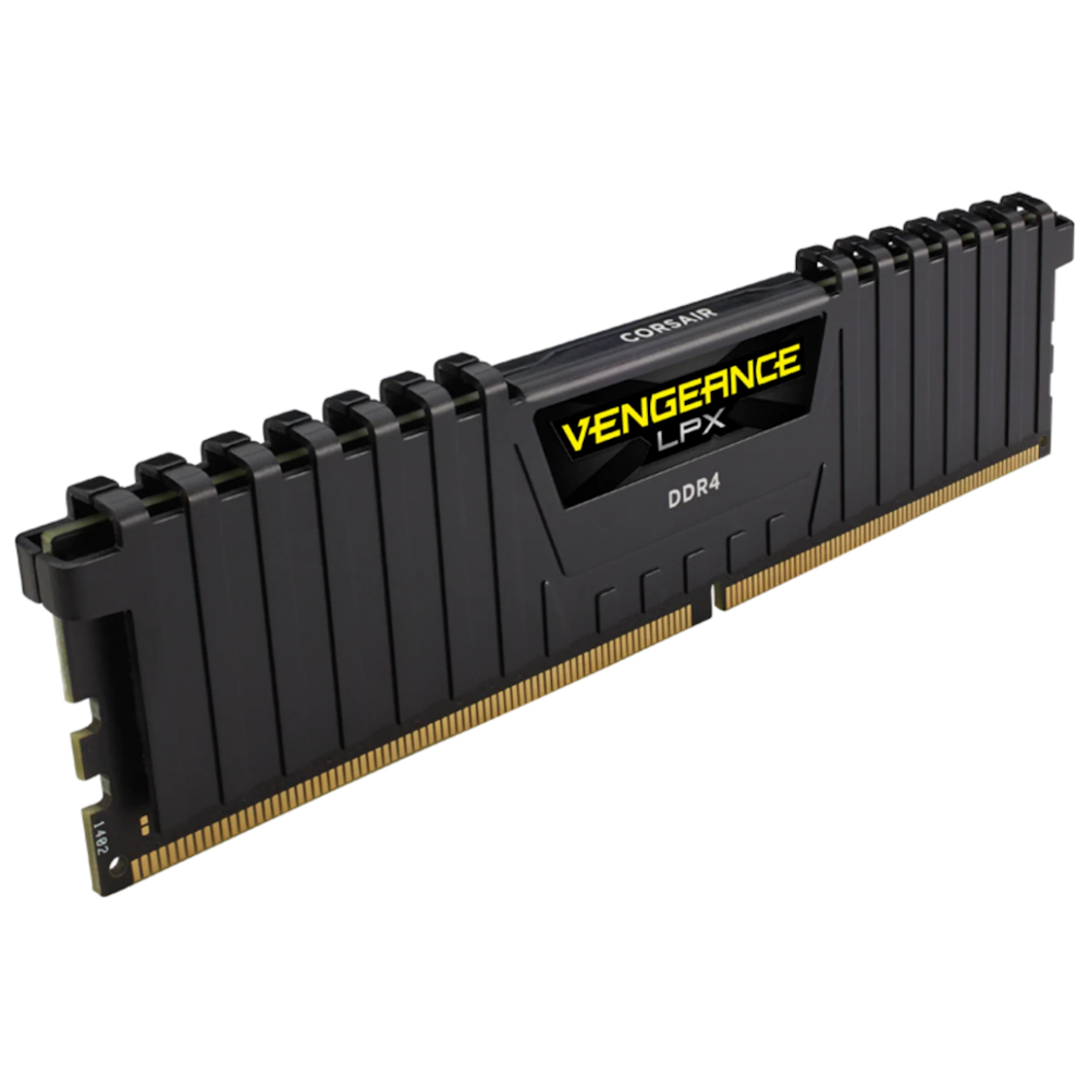A large main feature product image of Corsair 16GB Single (1x16GB) DDR4 Vengeance LPX C16 3000MHz - Black