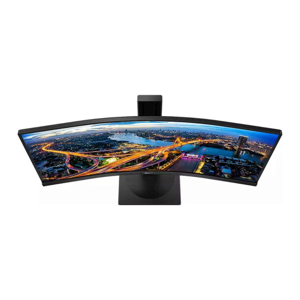 A large main feature product image of Philips 346B1C 34" Curved UWQHD Ultrawide Adaptive-Sync 100Hz 4MS VA LED Monitor