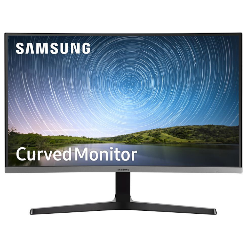 A large main feature product image of Samsung CR500 27" Curved FHD 60Hz VA Monitor