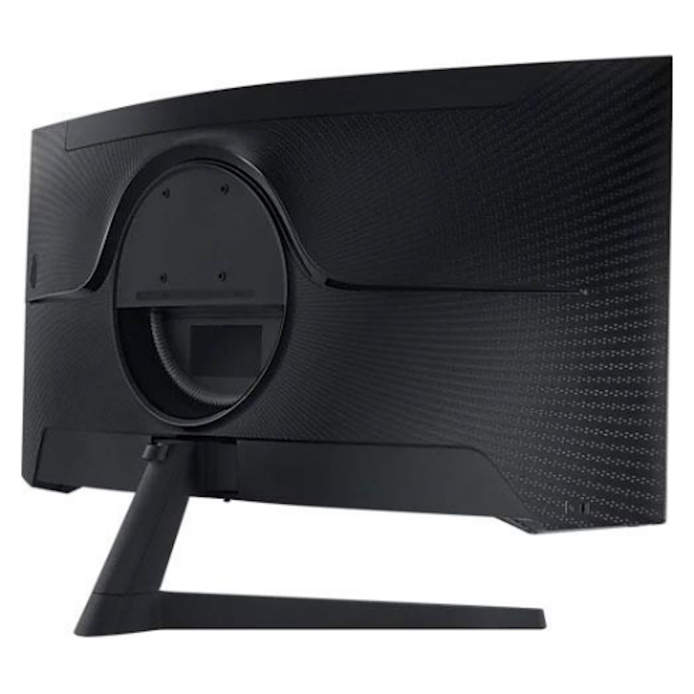 A large main feature product image of Samsung Odyssey G55T 34" Curved 1440p Ultrawide 165Hz VA Monitor