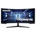 A product image of Samsung Odyssey G55T - 34" Curved 1440p Ultrawide 165Hz VA Gaming Monitor