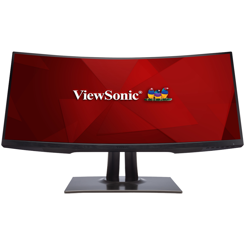 A large main feature product image of ViewSonic VP3481 34" Curved UWQHD Ultrawide 100Hz VA Monitor