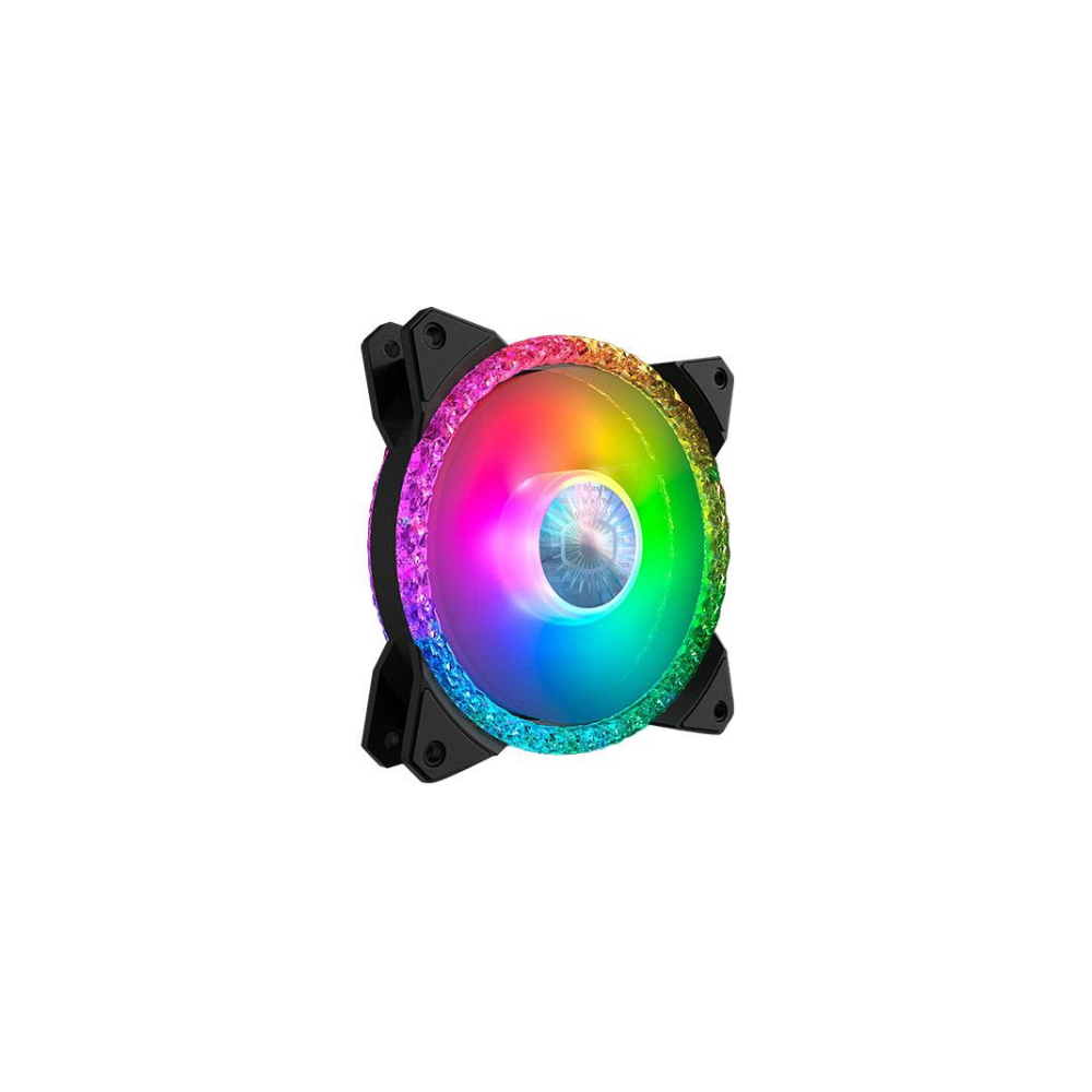 A large main feature product image of Cooler Master MasterFan MF120 Prismatic ARGB Triple Loop 120mm Fan