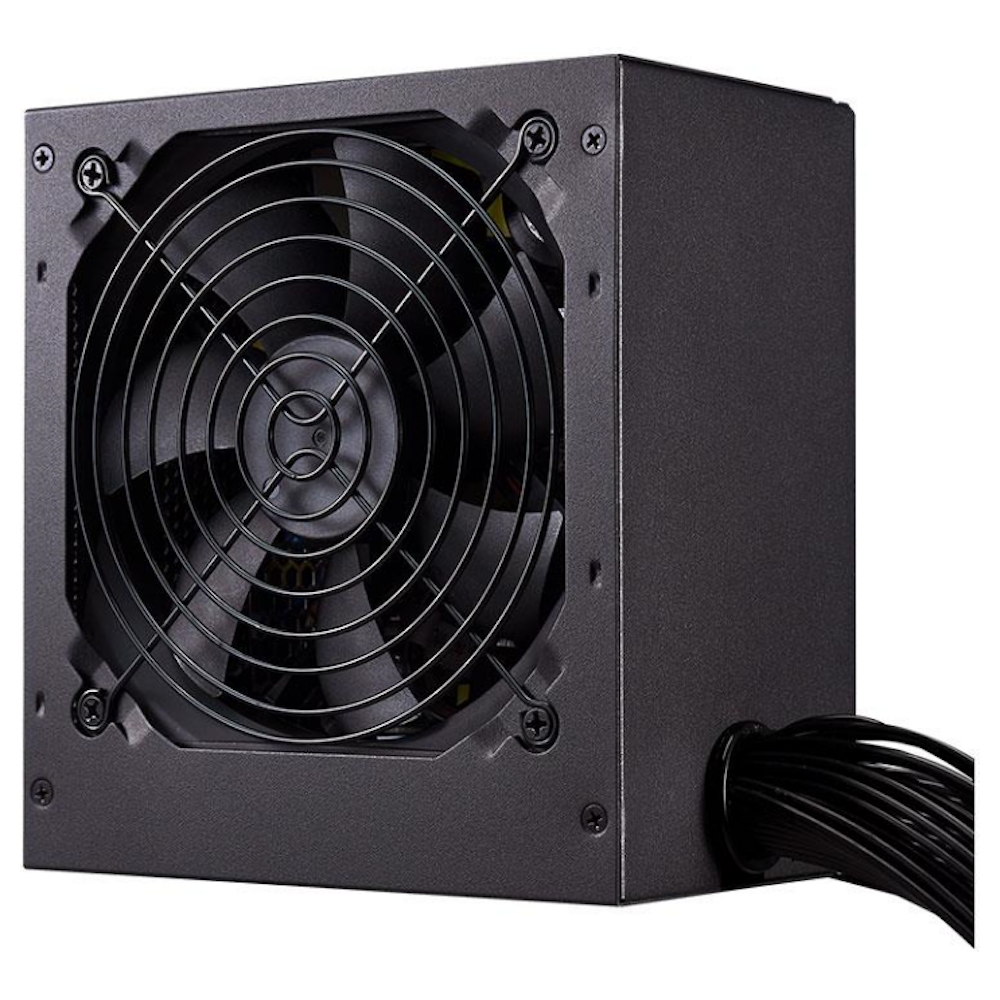 A large main feature product image of Cooler Master MWE V2 450W ATX White PSU
