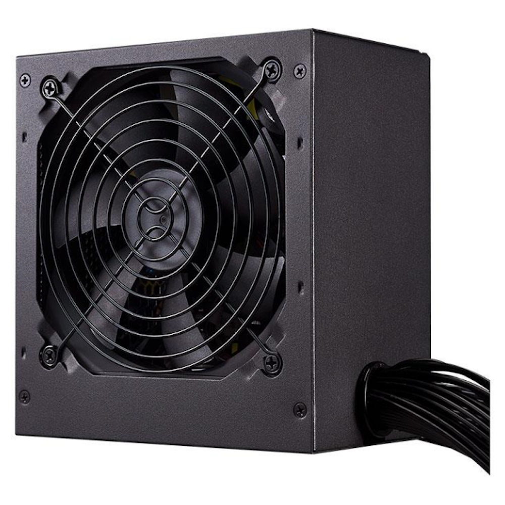 A large main feature product image of Cooler Master MWE V2 650W ATX White PSU