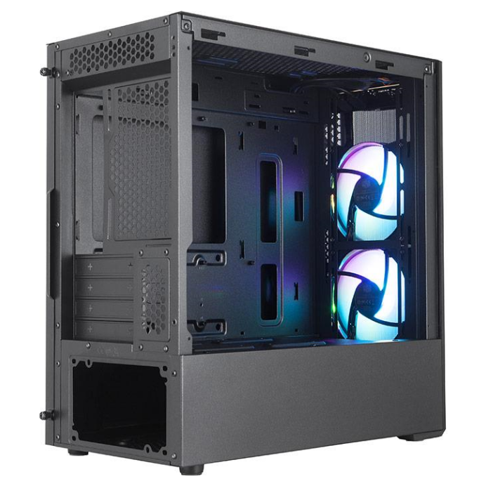 A large main feature product image of Cooler Master MasterBox MB311L ARGB Micro Tower Case (Black)