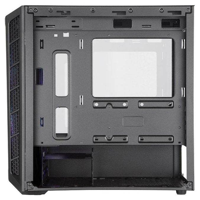 A large main feature product image of Cooler Master MasterBox MB311L ARGB Micro Tower Case (Black)