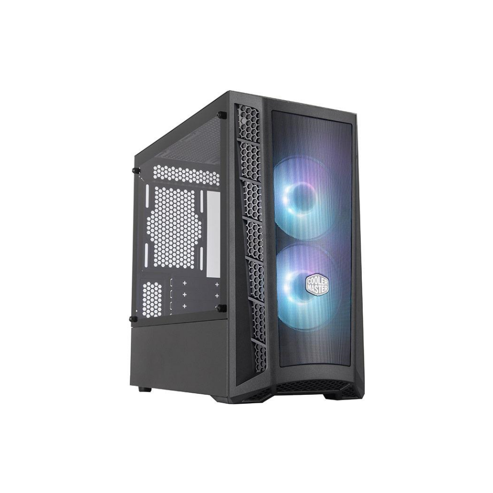 A large main feature product image of Cooler Master MasterBox MB311L ARGB Mini Tower Case - Black