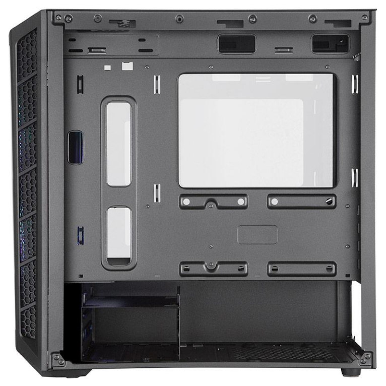 A large main feature product image of Cooler Master MasterBox MB320L ARGB Micro Tower Case (Black)