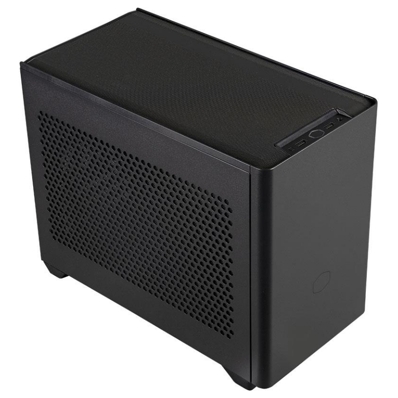 A large main feature product image of Cooler Master NR200 SFF 18.2L Mini-ITX Case (Black)