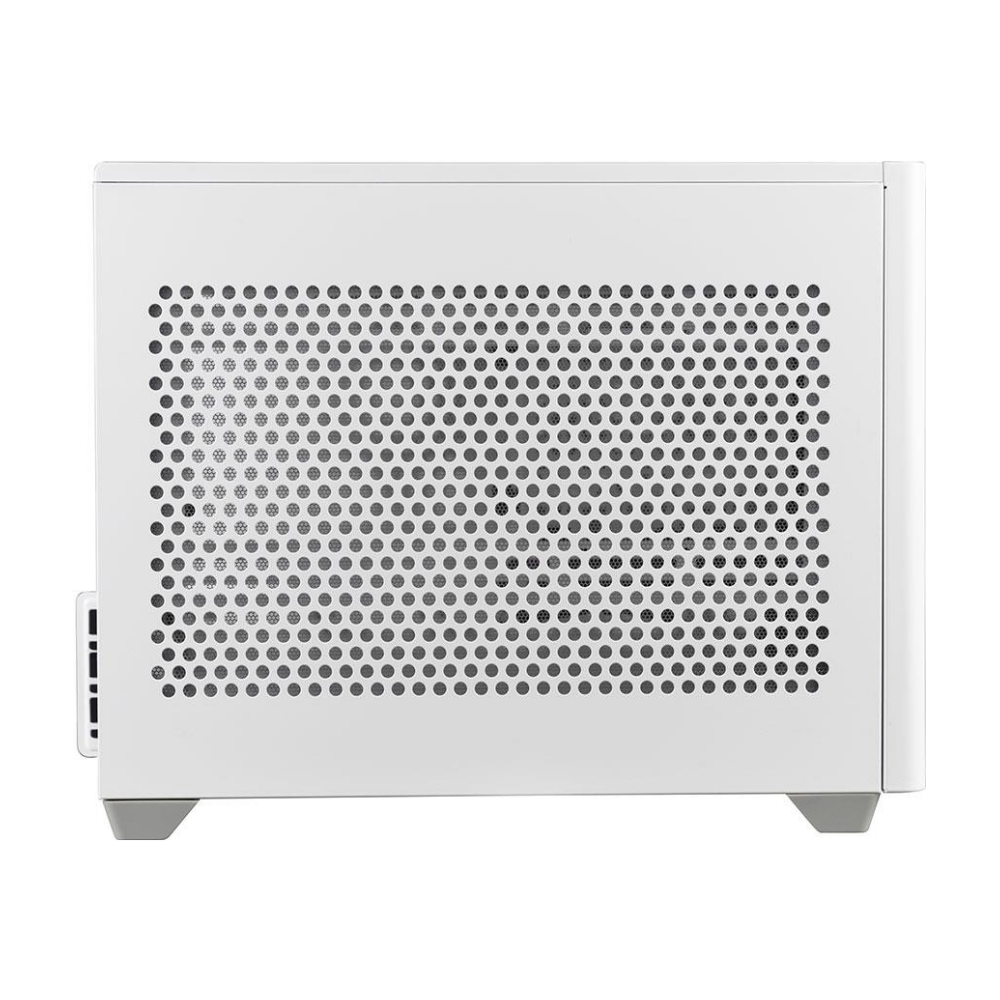 A large main feature product image of Cooler Master MasterBox NR200 White mITX Case