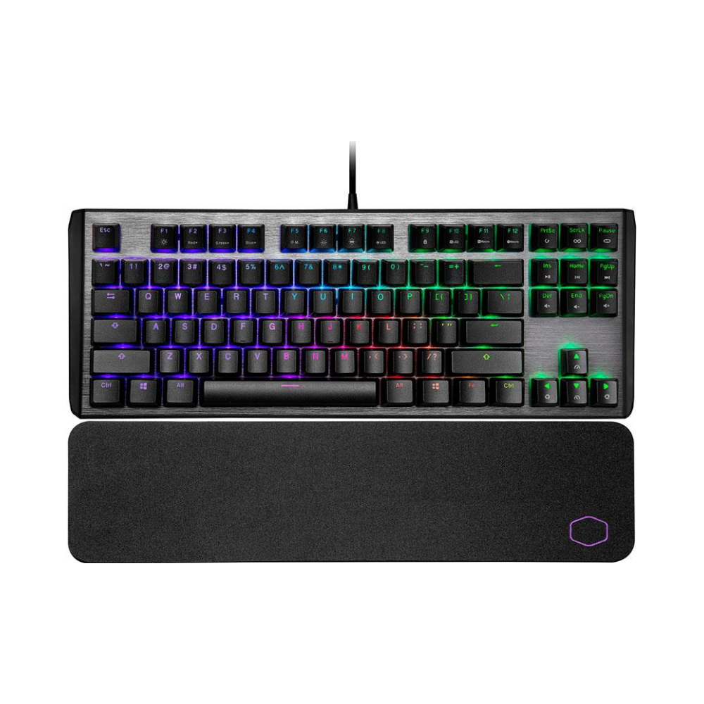 A large main feature product image of Cooler Master MasterKeys CK530 RGB TKL Mechanical Keyboard (MX Red) V2