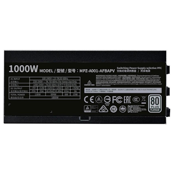Product image of Cooler Master V 1000W 80PLUS Platinum Full Modular Power Supply - Click for product page of Cooler Master V 1000W 80PLUS Platinum Full Modular Power Supply