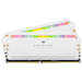 A product image of Corsair 16GB Kit (2x8GB) DDR4 Dominator Platinum RGB C18 3600MHz - White