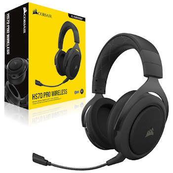 Product image of Corsair Gaming HS70 PRO Carbon Wireless Gaming Headset - Click for product page of Corsair Gaming HS70 PRO Carbon Wireless Gaming Headset