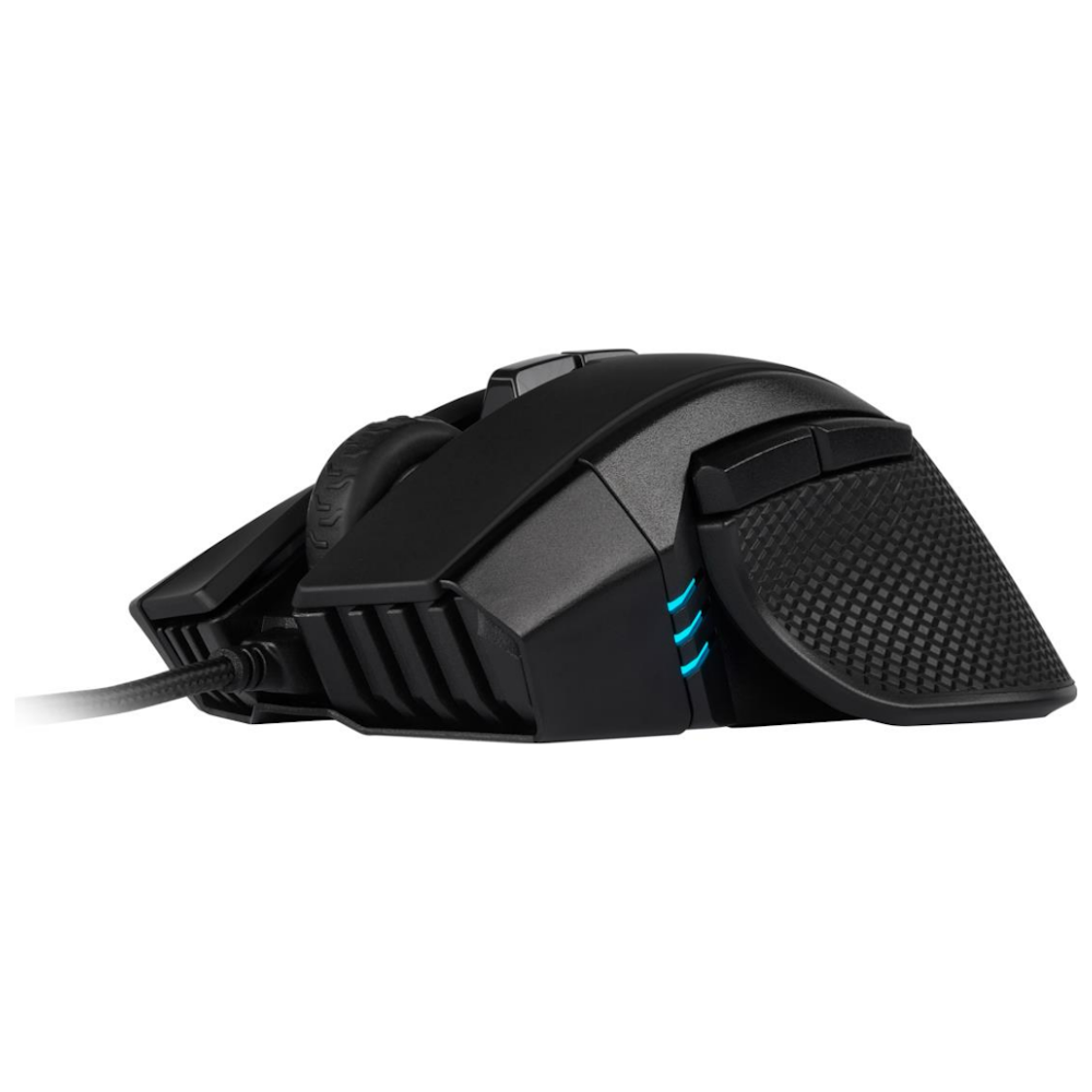 A large main feature product image of Corsair Ironclaw RGB Black Gaming Mouse