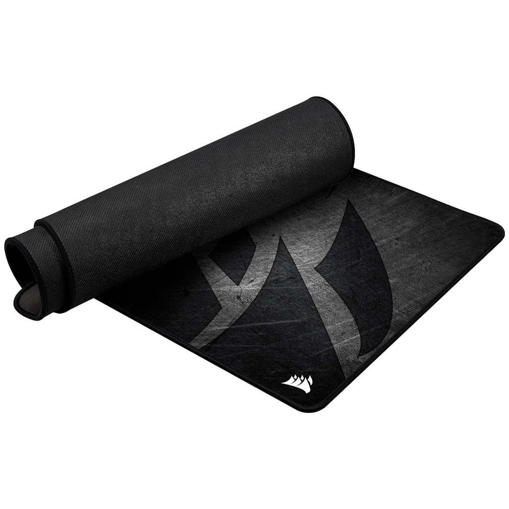 A large main feature product image of Corsair MM300 PRO Extended Gaming Mousemat