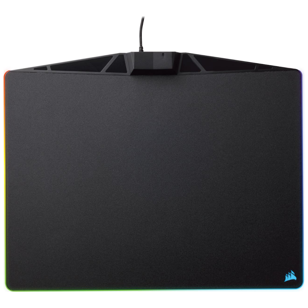 A large main feature product image of Corsair Gaming MM800 RGB Polaris Mouse Pad