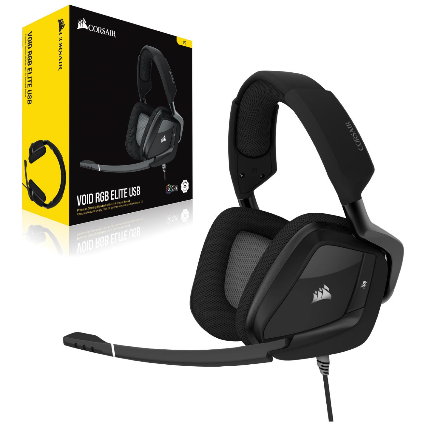 Buy Now | Corsair Gaming VOID ELITE RGB USB Carbon Gaming Headset | PLE  Computers