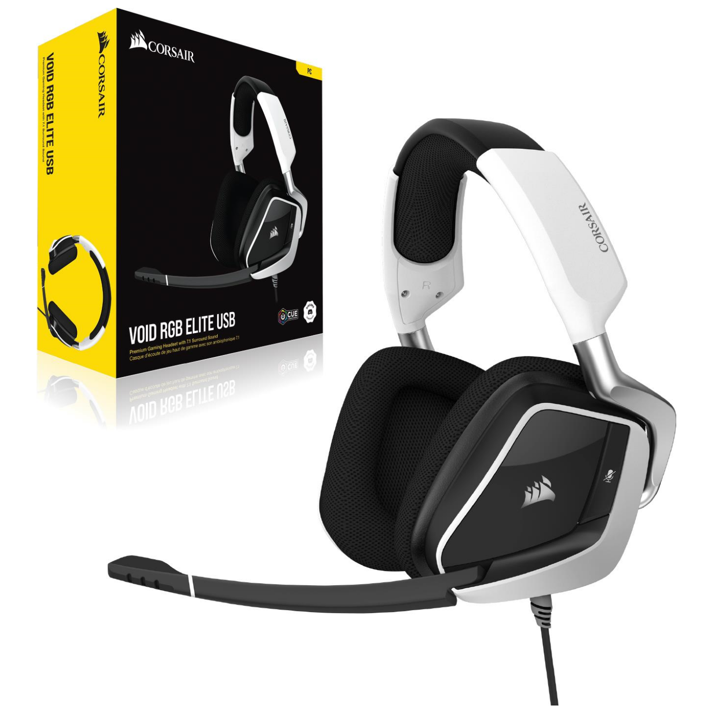 Buy Now | Corsair Gaming VOID ELITE RGB USB White Gaming Headset | PLE  Computers