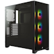 A small tile product image of Corsair iCue 4000X Mid Tower Case - Black