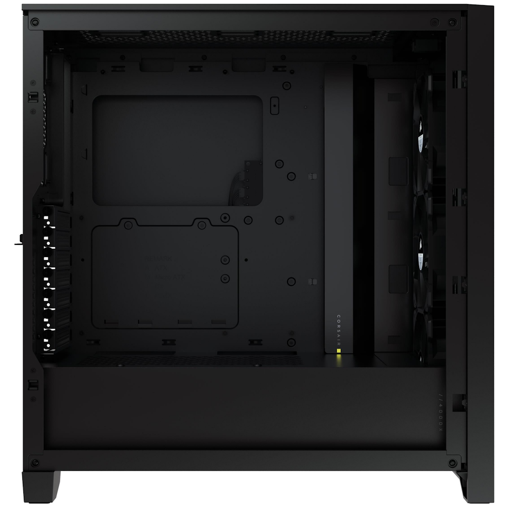 A large main feature product image of Corsair iCue 4000X Mid Tower Case - Black