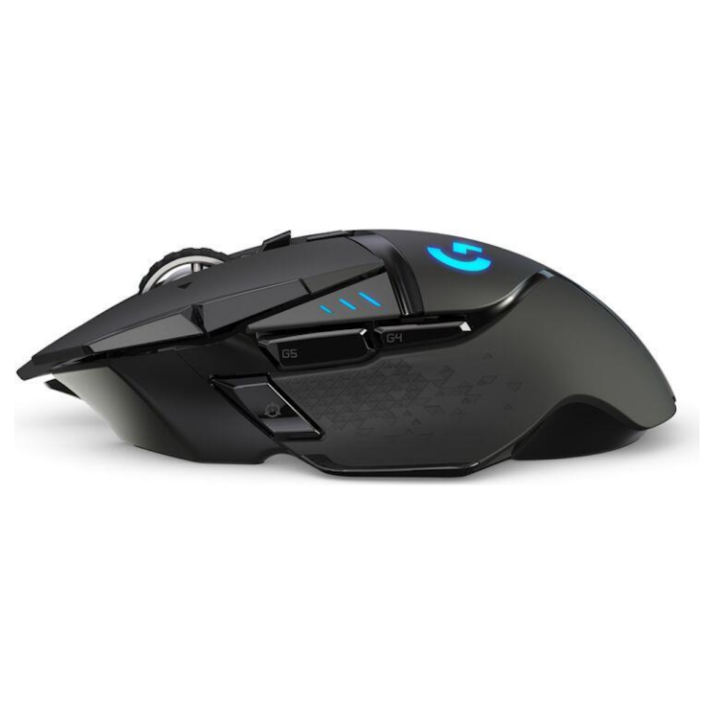 A large main feature product image of Logitech G502 LIGHTSPEED Wireless Optical Gaming Mouse