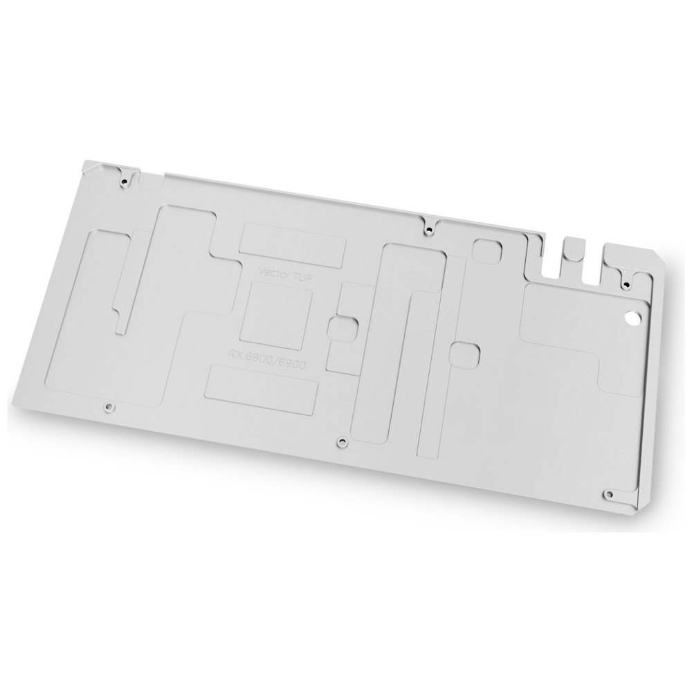 A large main feature product image of EK Quantum Vector TUF RX 6800/6900 Backplate - Nickel