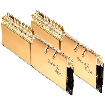 Product image of G.Skill 16GB Kit (2x8GB) DDR4 Trident Z Royal Gold RGB C22 5333Mhz - Click for product page of G.Skill 16GB Kit (2x8GB) DDR4 Trident Z Royal Gold RGB C22 5333Mhz